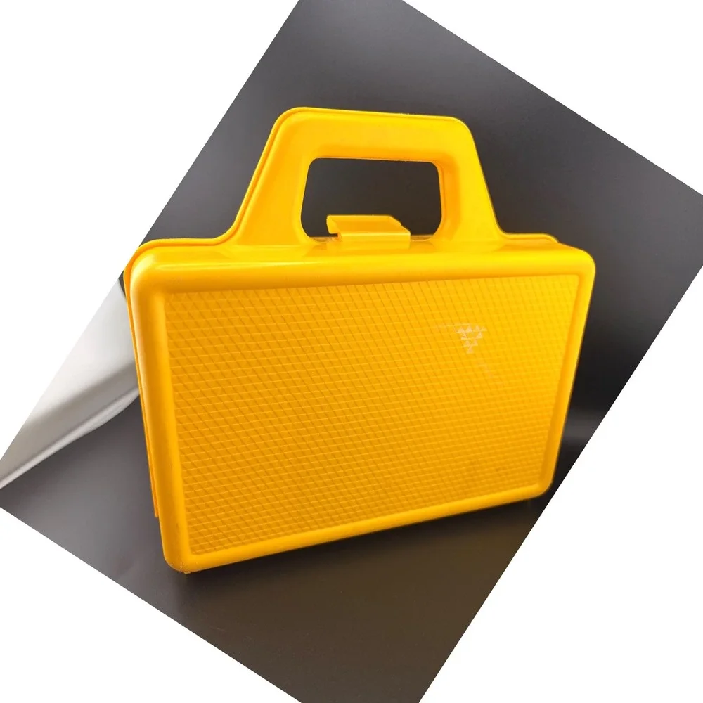 Fisher-Price Vintage 1979 ABC Lunch Box Yellow Retro Kidcore 70s Storage Case
